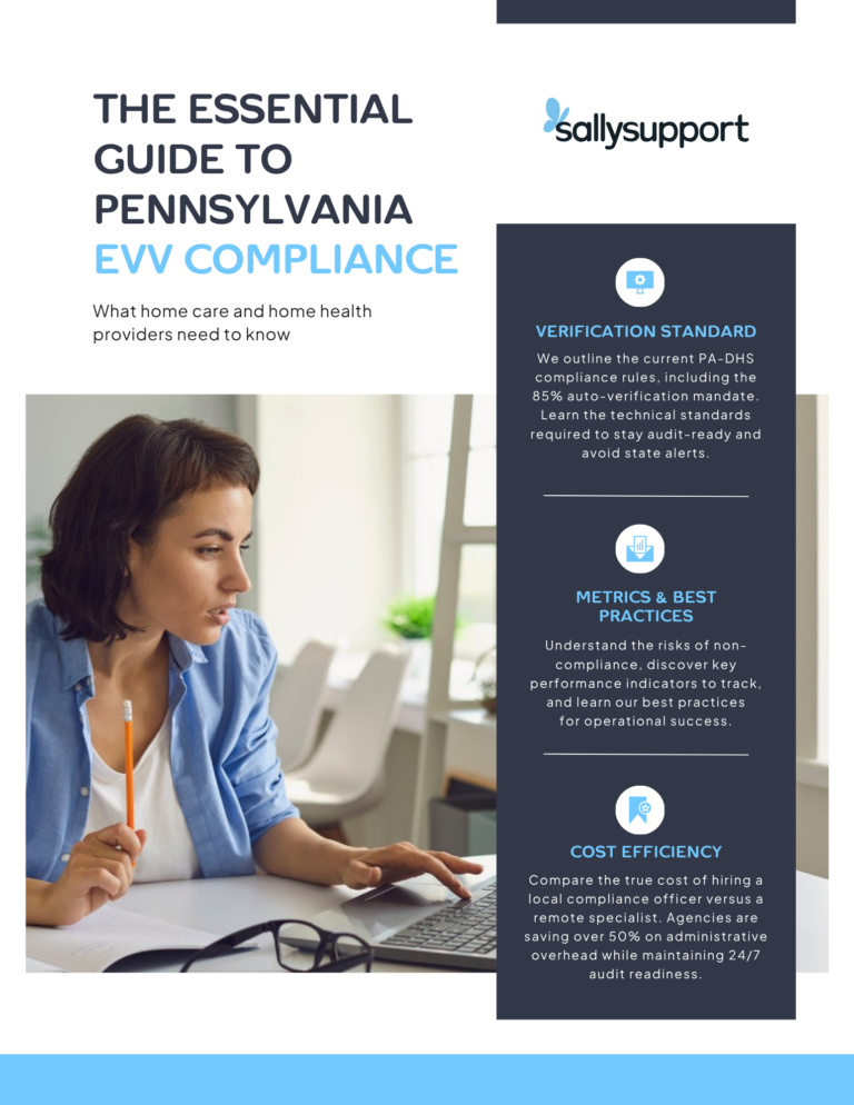 Front page of the EVV Pennsylvania guide